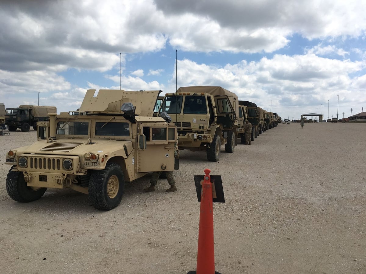 Fort Hood deploys 100 vehicles to southeast Texas for relief efforts