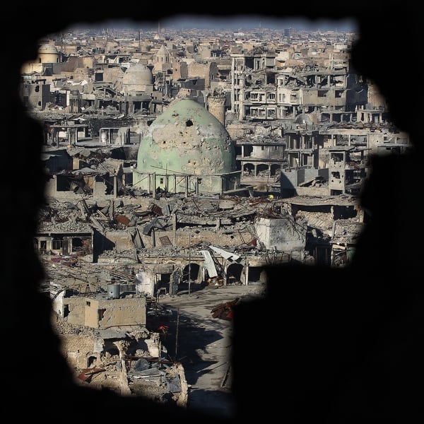 Mosul's Old City on Jan. 8, 2018, six months after Iraqi forces seized the country's second city from ISIS militants. (Ahmad al-Rubaye/AFP via Getty Images)