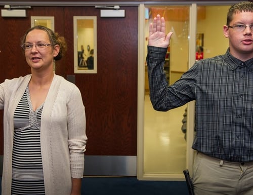 All In The Navy Family Mother And Son Enlist Together