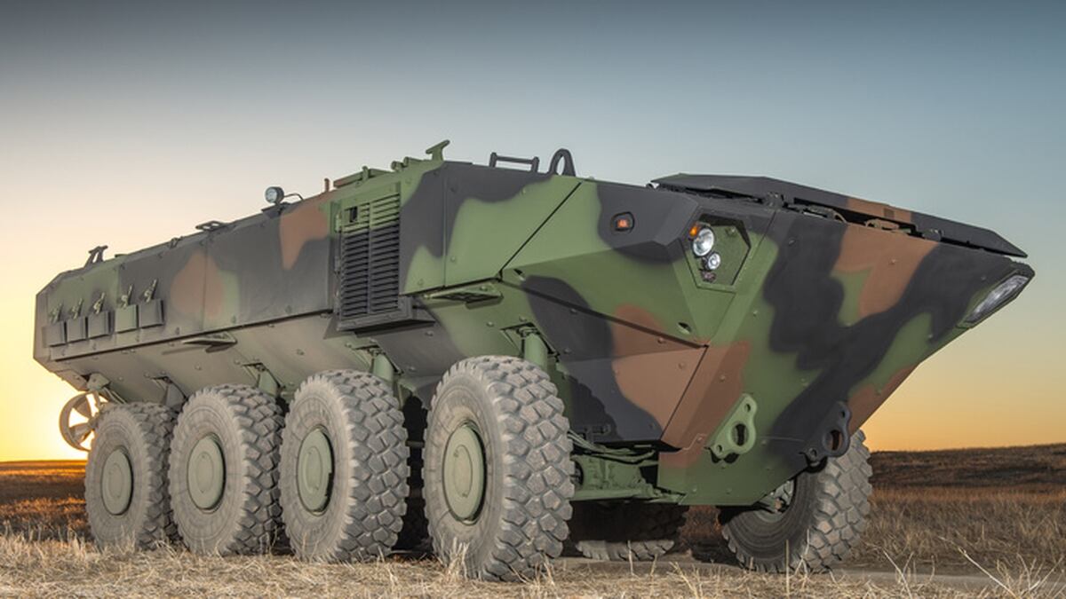 New Amphibious Combat Vehicle prototype built to withstand blasts