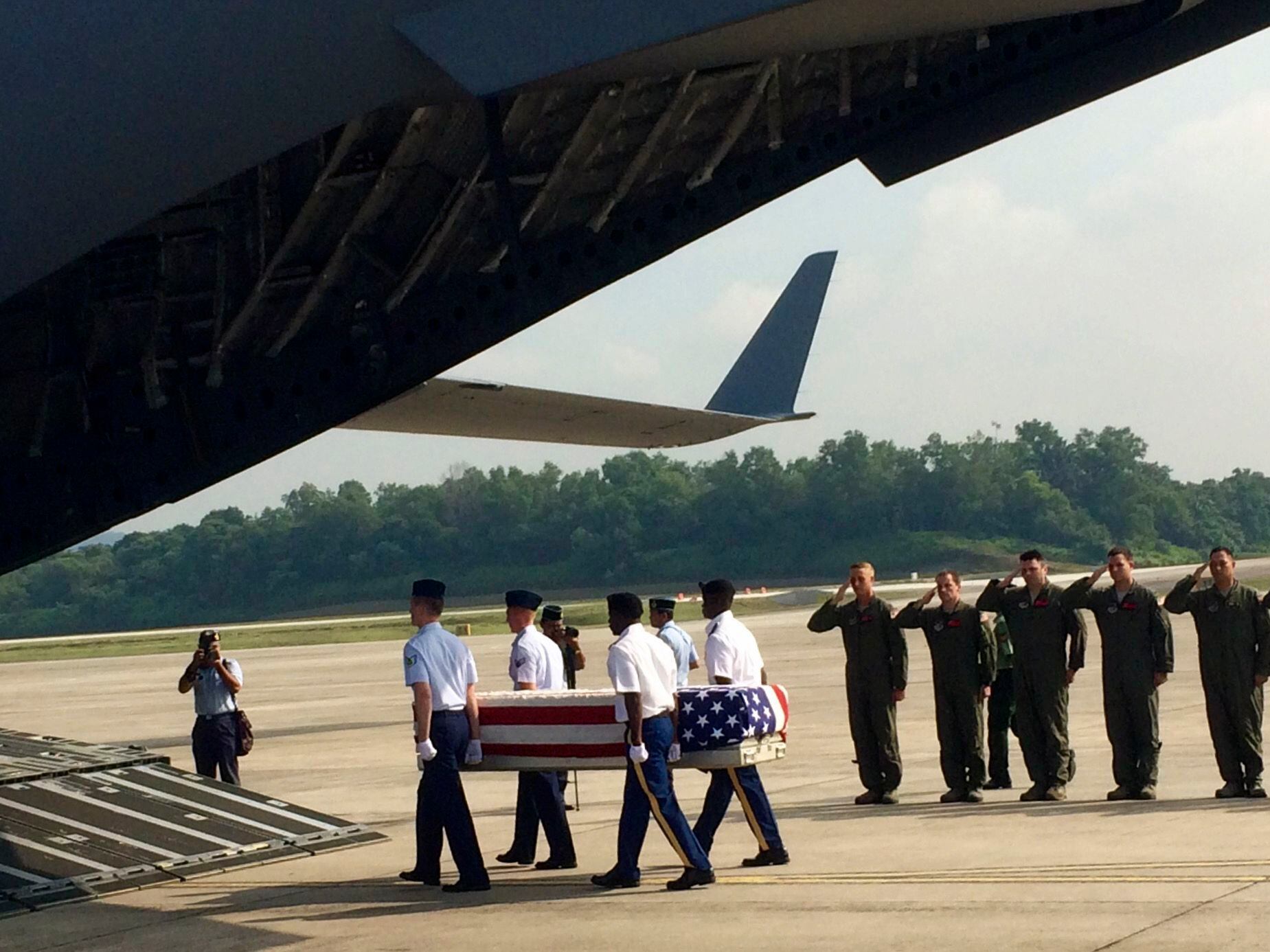 Malaysia returns remains from site of 1945 U.S. plane crash
