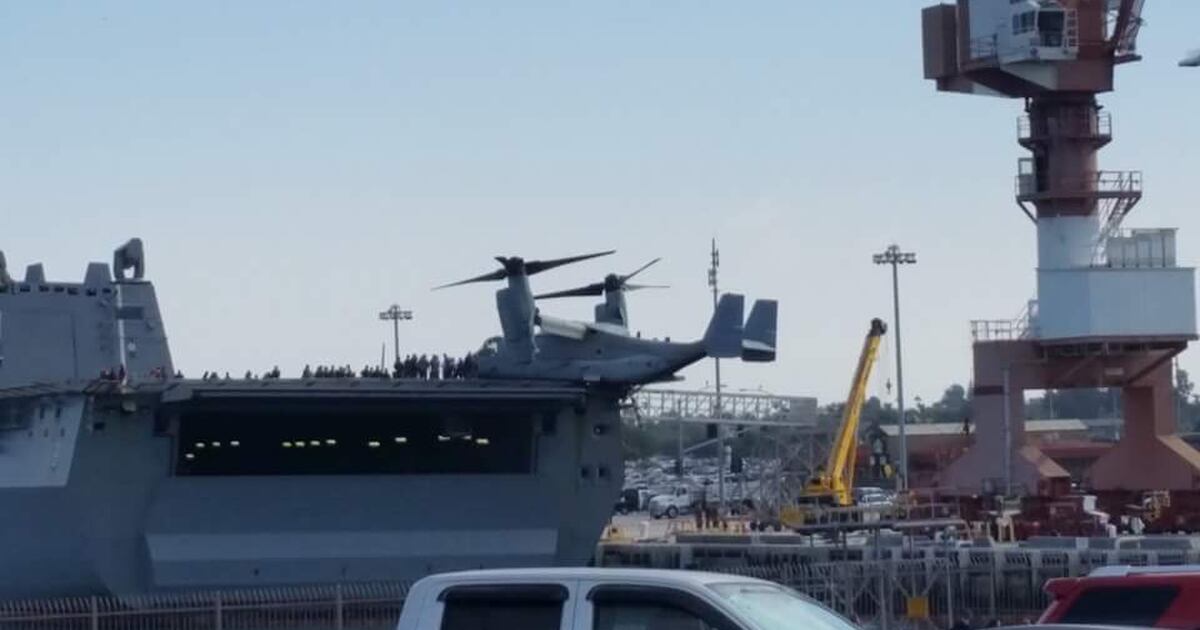 Pilot error led Osprey to crash onto ship
