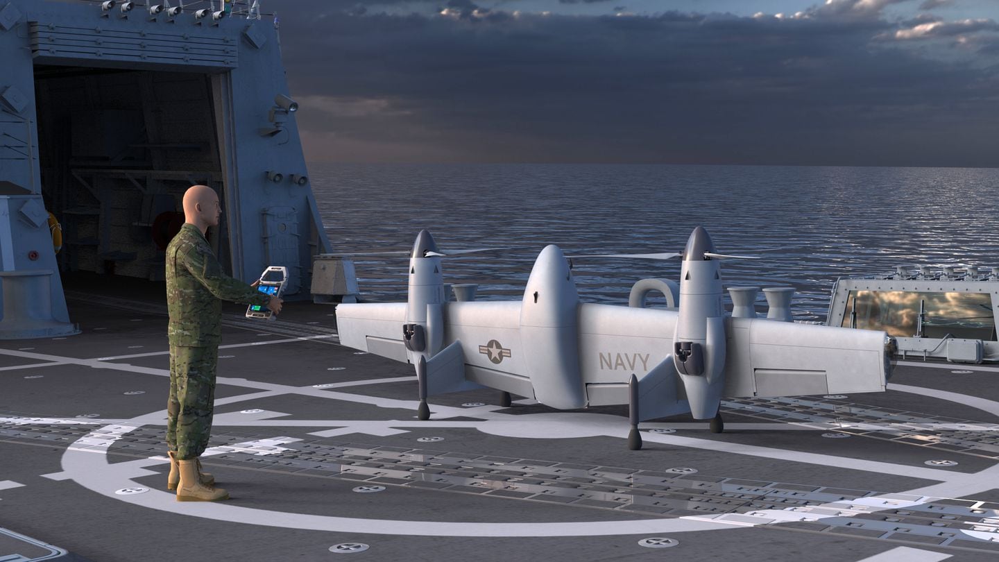 اخبار مترجمة :تختار Darpa ست شركات لتطوير طائرات بدون طيار تجريبية تُطلق على السفن