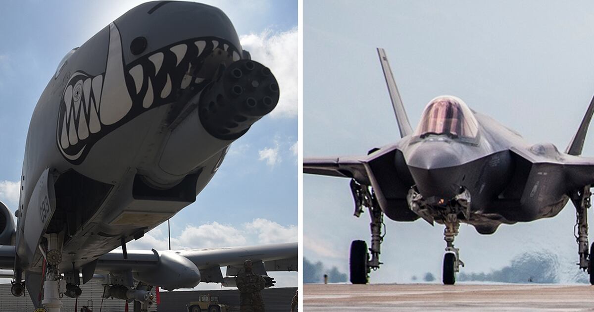 A 10 Vs F 35 Close Air Support Fly Off Shrouded In Secrecy
