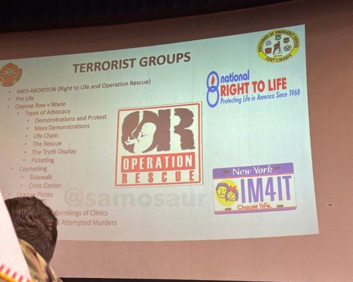 Oops! Army training mislabeled nonprofits as terror groups for years