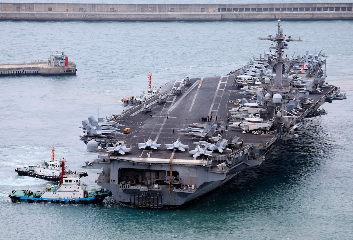 US carrier arrives in South Korea after North Korea missile test