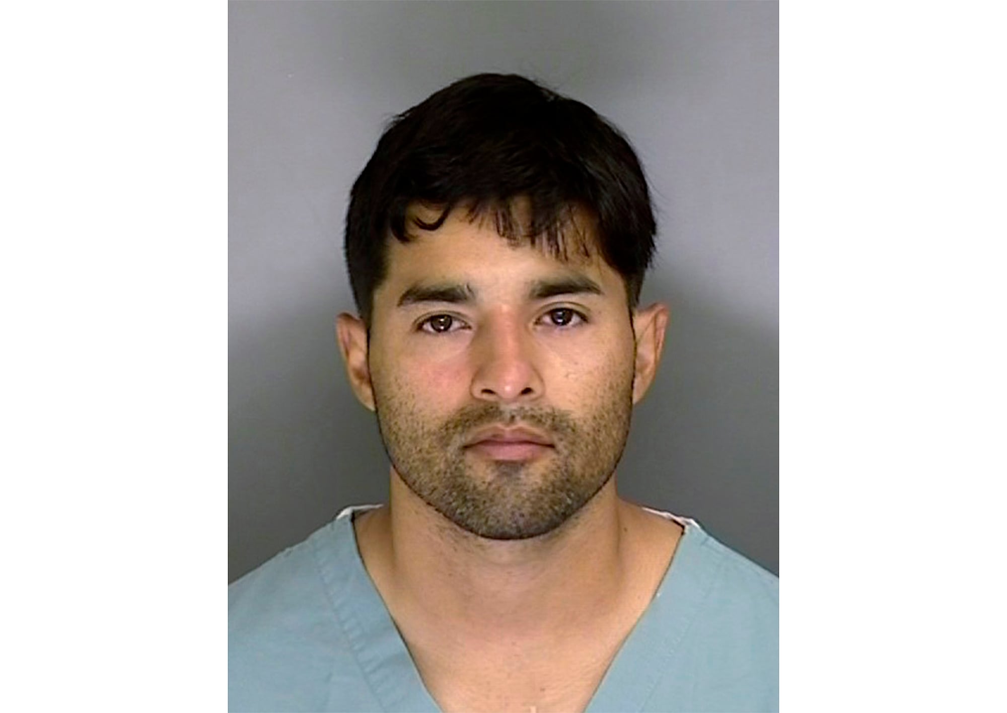 In this Sunday, June 7, 2020, booking mugshot courtesy Santa Cruz Sheriff's Office shows 32-year-old suspect Steven Carrillo, an active-duty U.S. Air Force sergeant arrested on suspicion of fatally shooting Santa Cruz Sheriff's Sgt. Damon Gutzwiller, 38, and wounding two other officers Saturday.