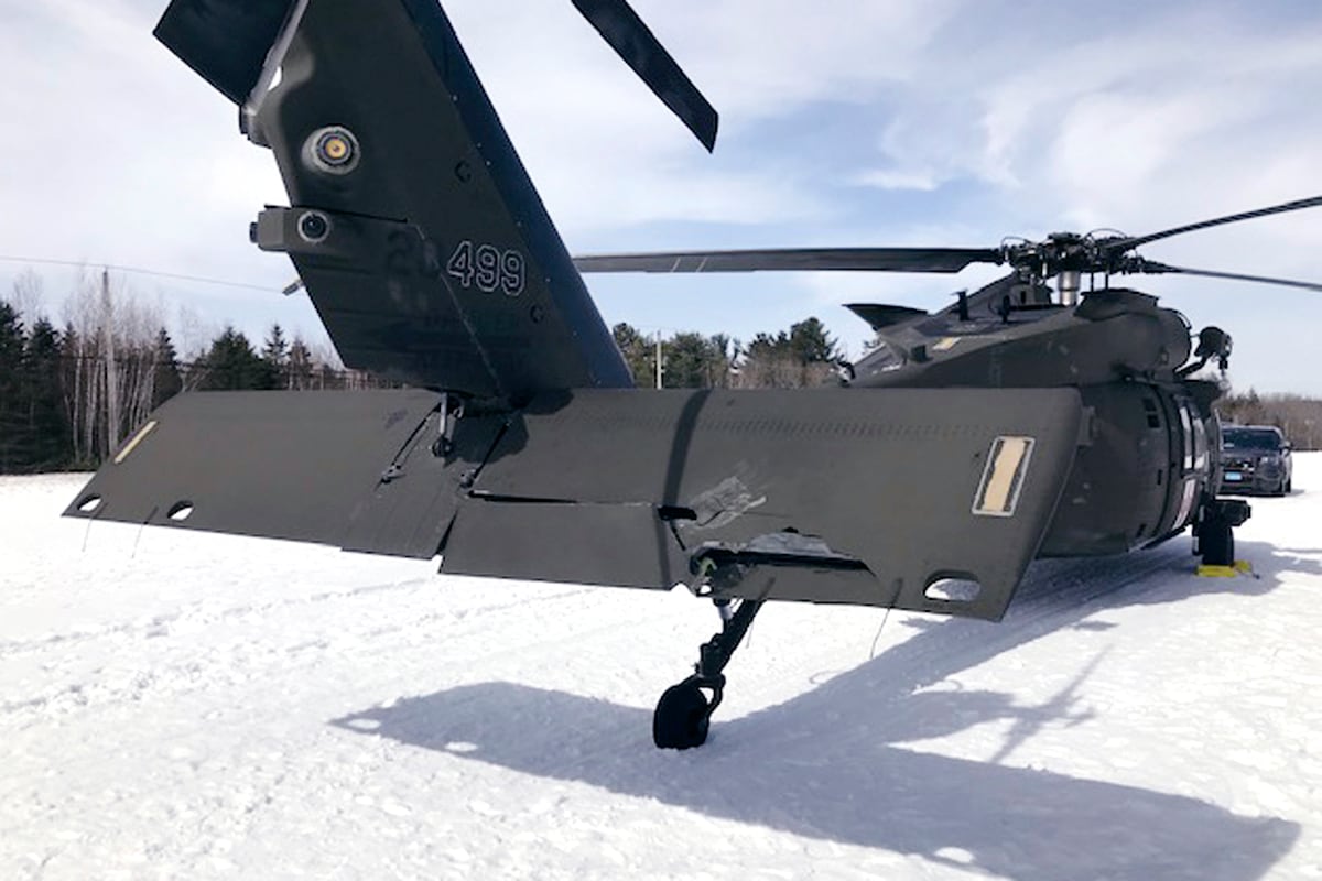 Snowmobiler who crashed into Black Hawk helicopter awarded  million