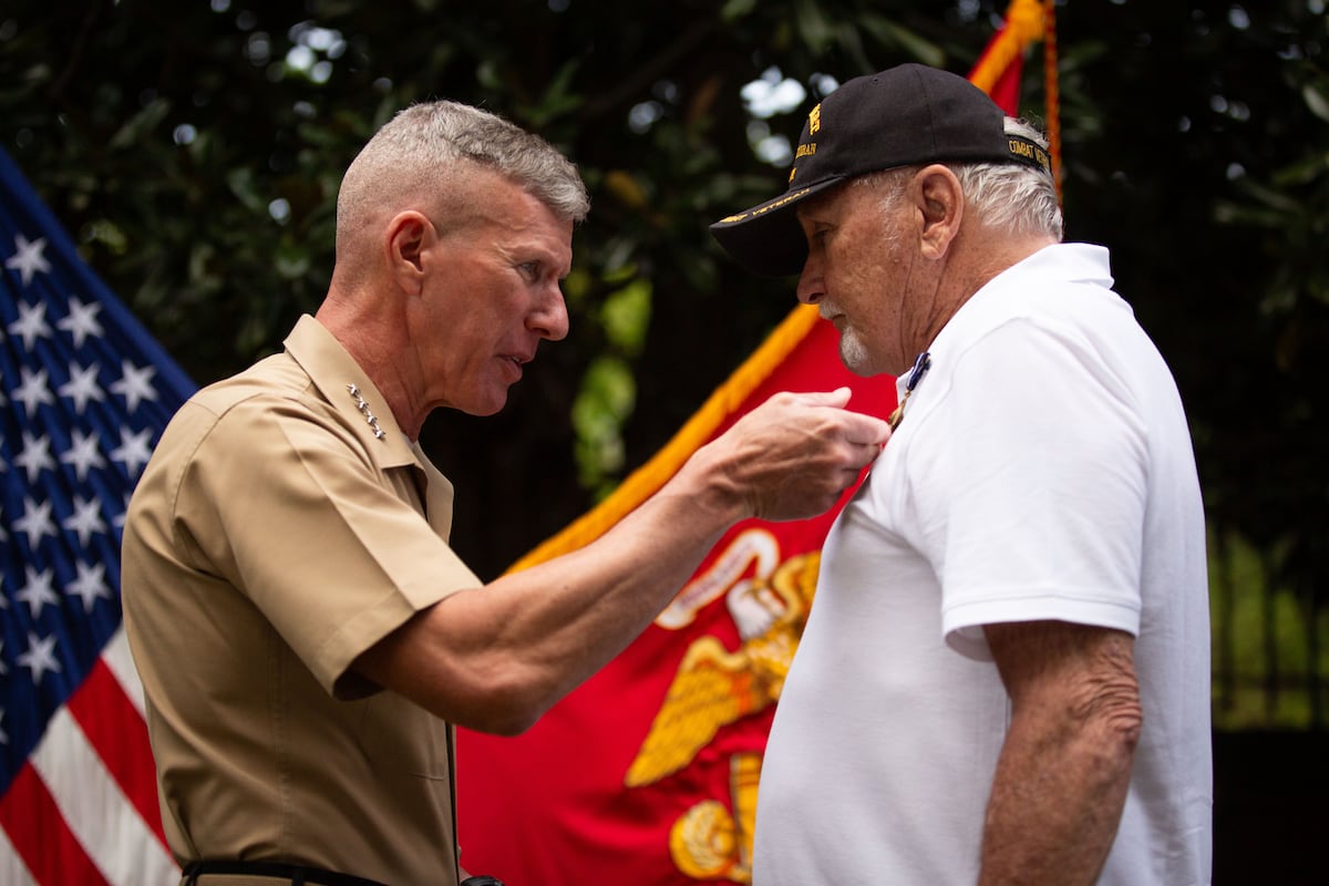 Marine corporal awarded Navy Cross 55 years after Vietnam heroics