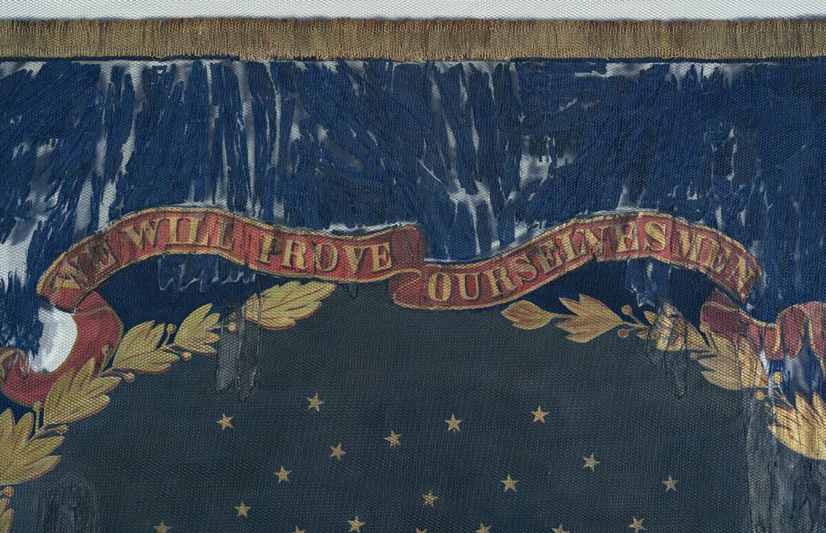 the 127th Regiment United States Colored Troops battle flag