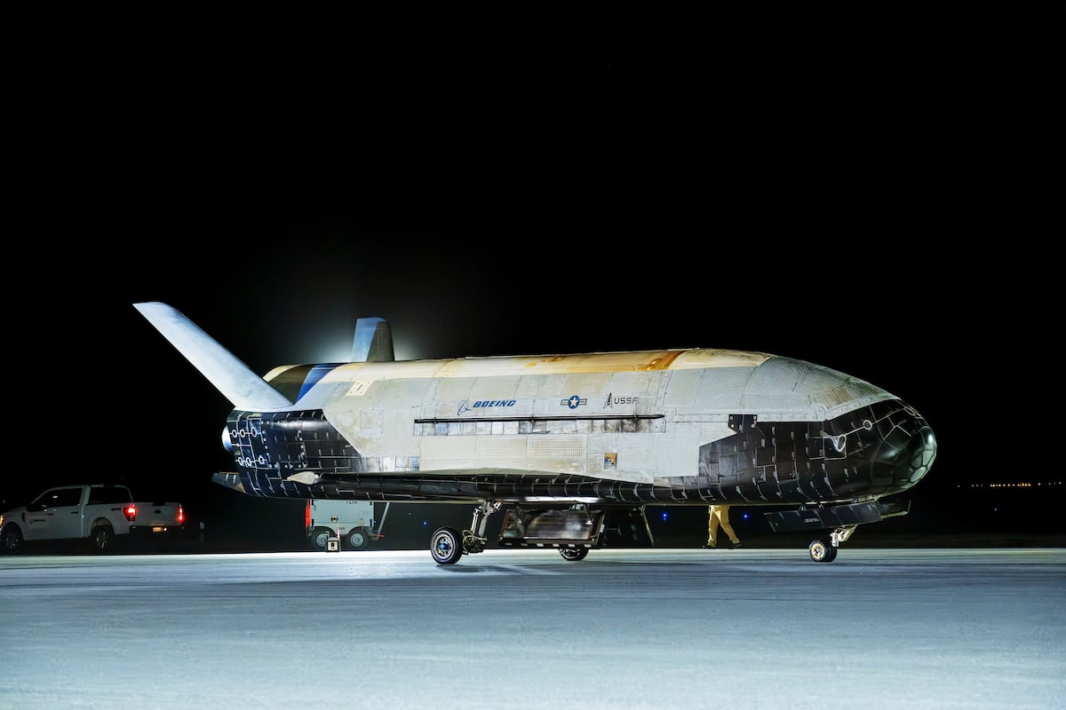 US military’s mini space shuttle returns to Earth after secret mission