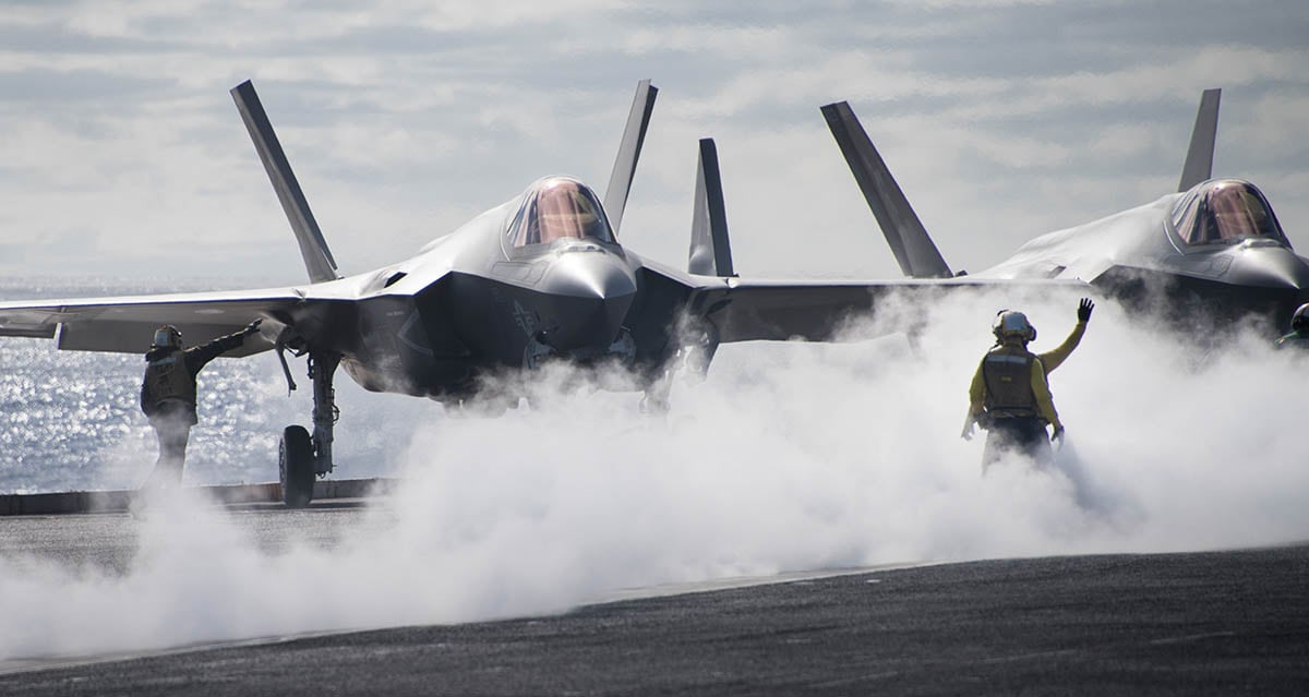 Navy F-35 squadron gets &lsquo;safe for flight operations&rsquo; ticket