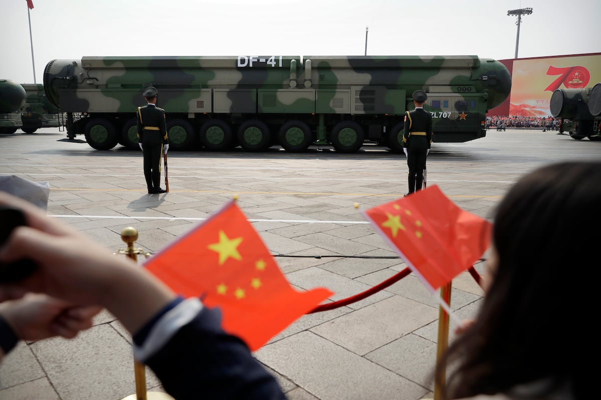 China test-fires intercontinental ballistic missile into Pacific Ocean