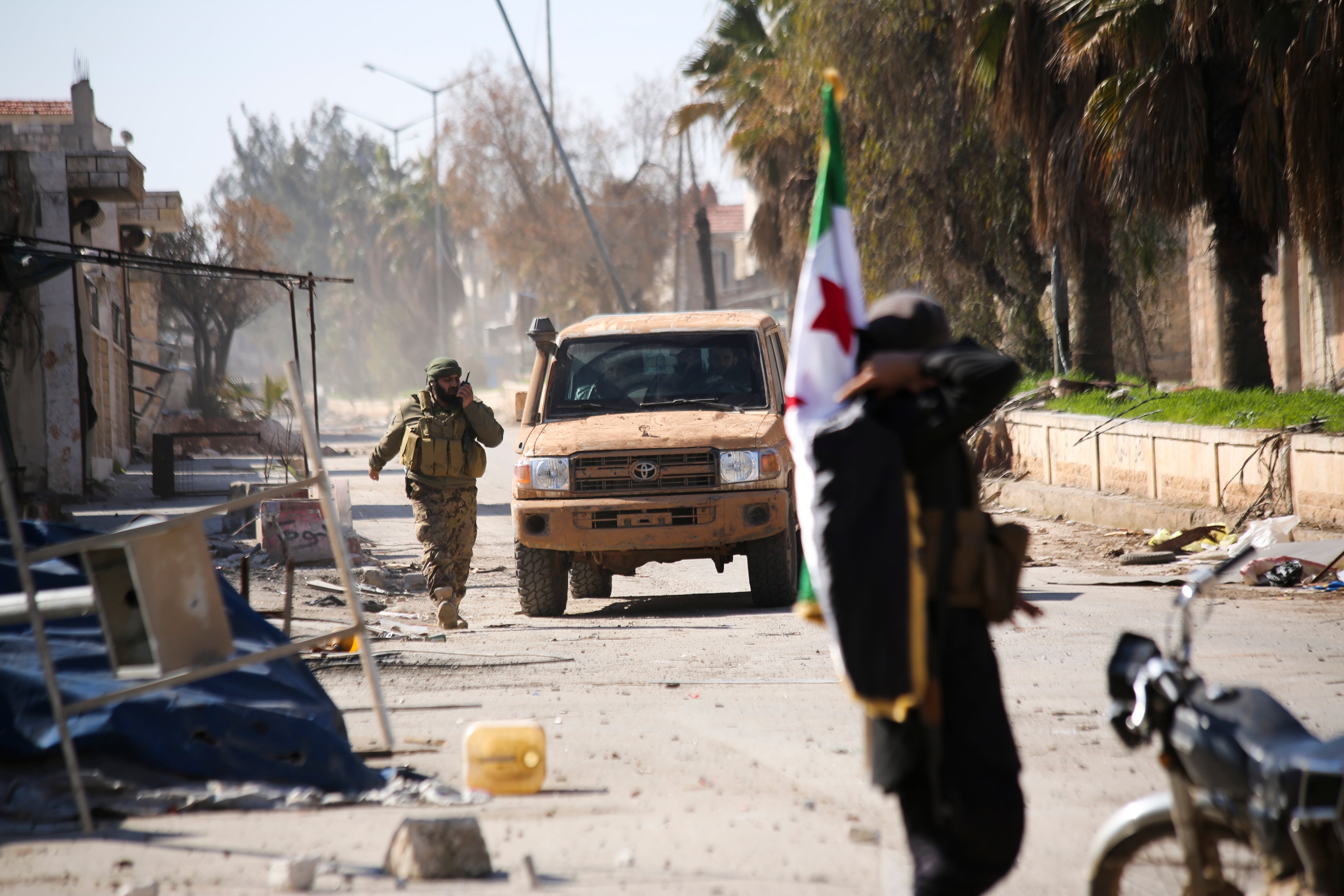 Turkish backed Syrian rebels