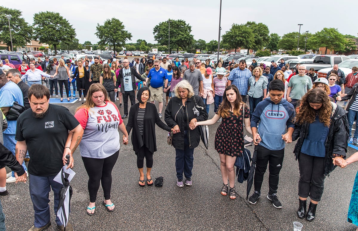 prayer vigil at Strawbridge Marketplace