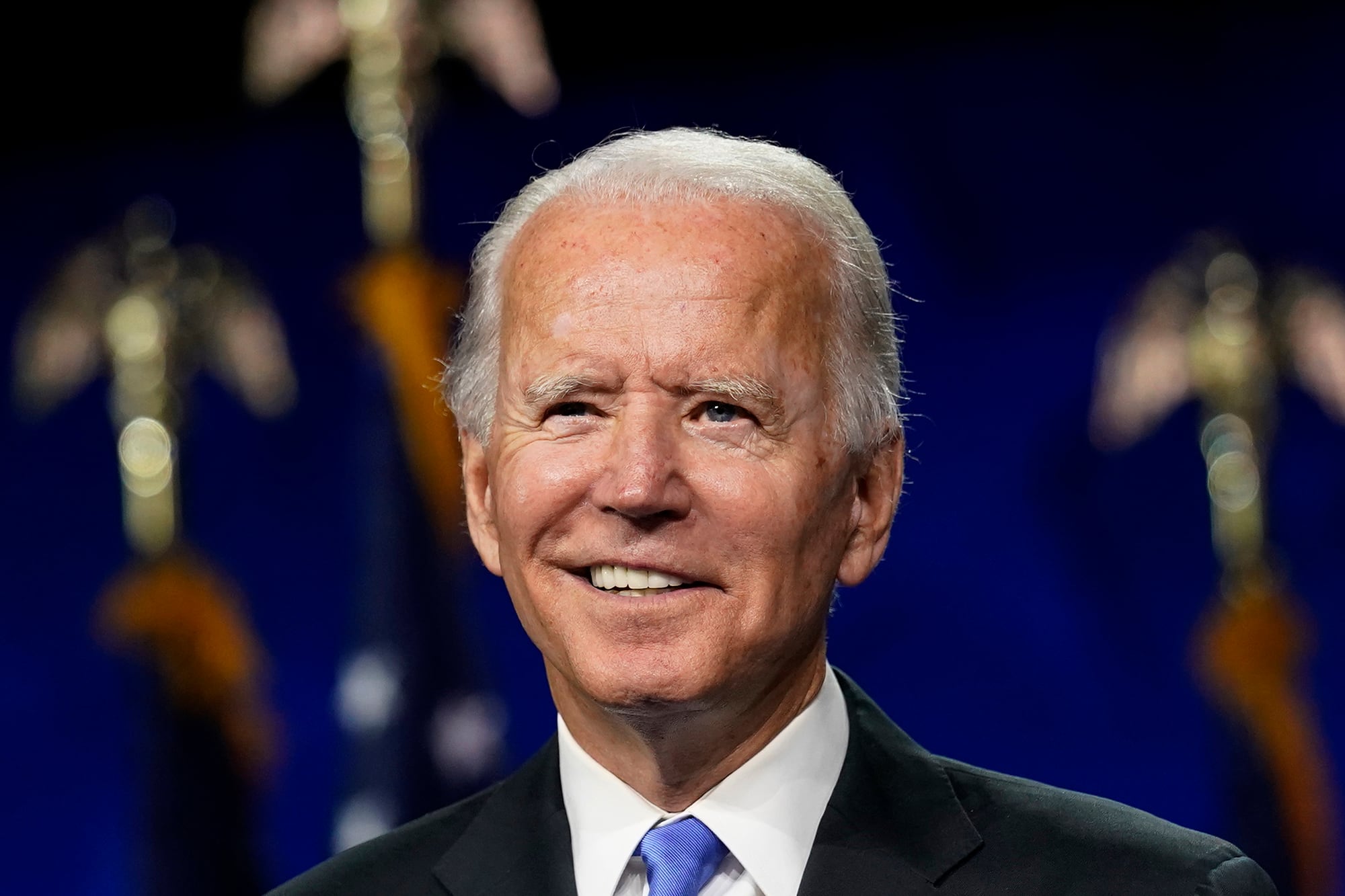 Democratic presidential candidate former Vice President Joe Biden speaks during the fourth day of the Democratic National Convention, Thursday, Aug. 20, 2020, at the Chase Center in Wilmington, Del.