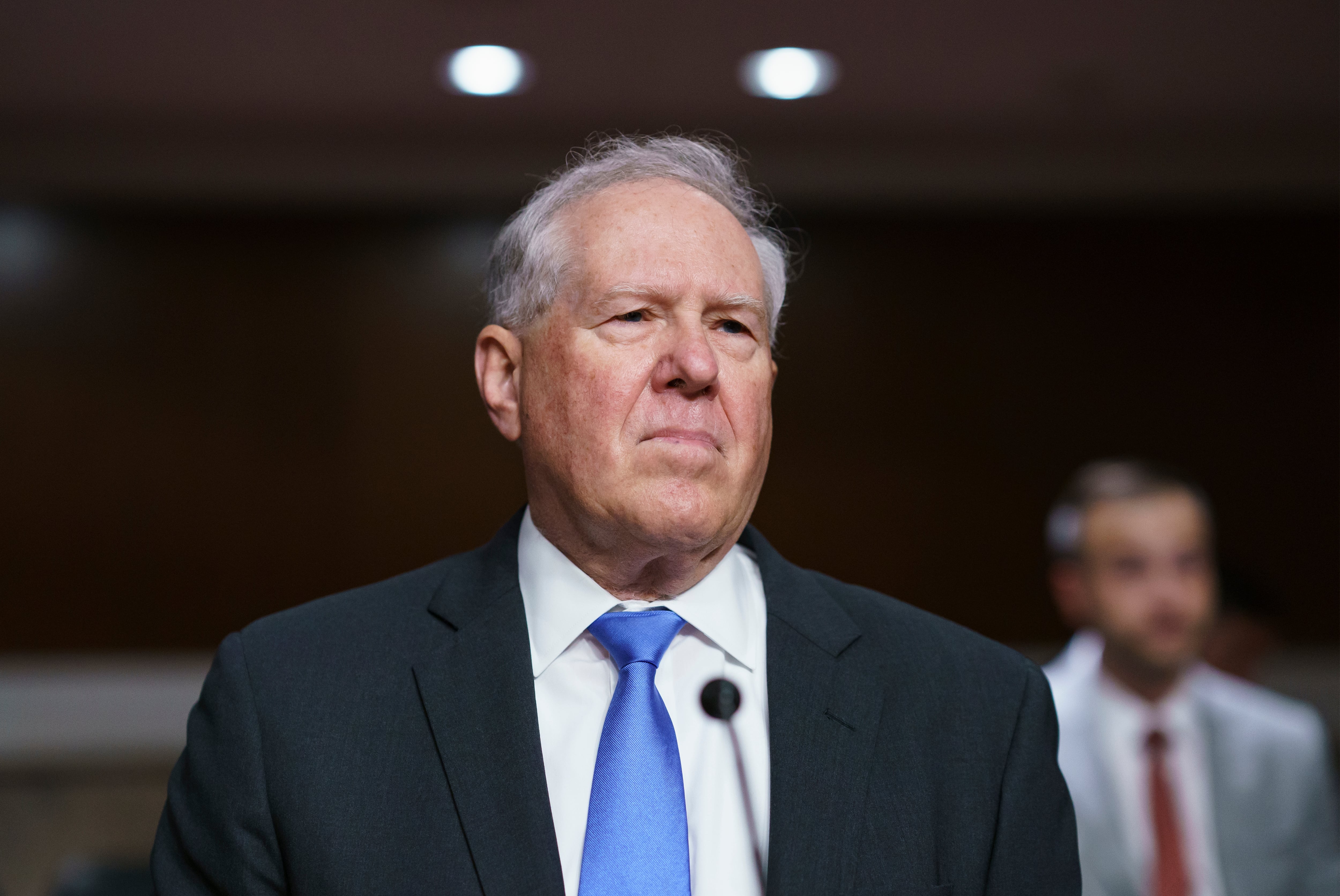 Frank Kendall III, President Joe Biden's nominee to be secretary of the Air Force, appears for his confirmation hearing before the Senate Armed Services Committee, at the Capitol in Washington, Tuesday, May 25, 2021. (AP Photo/J. Scott Applewhite)