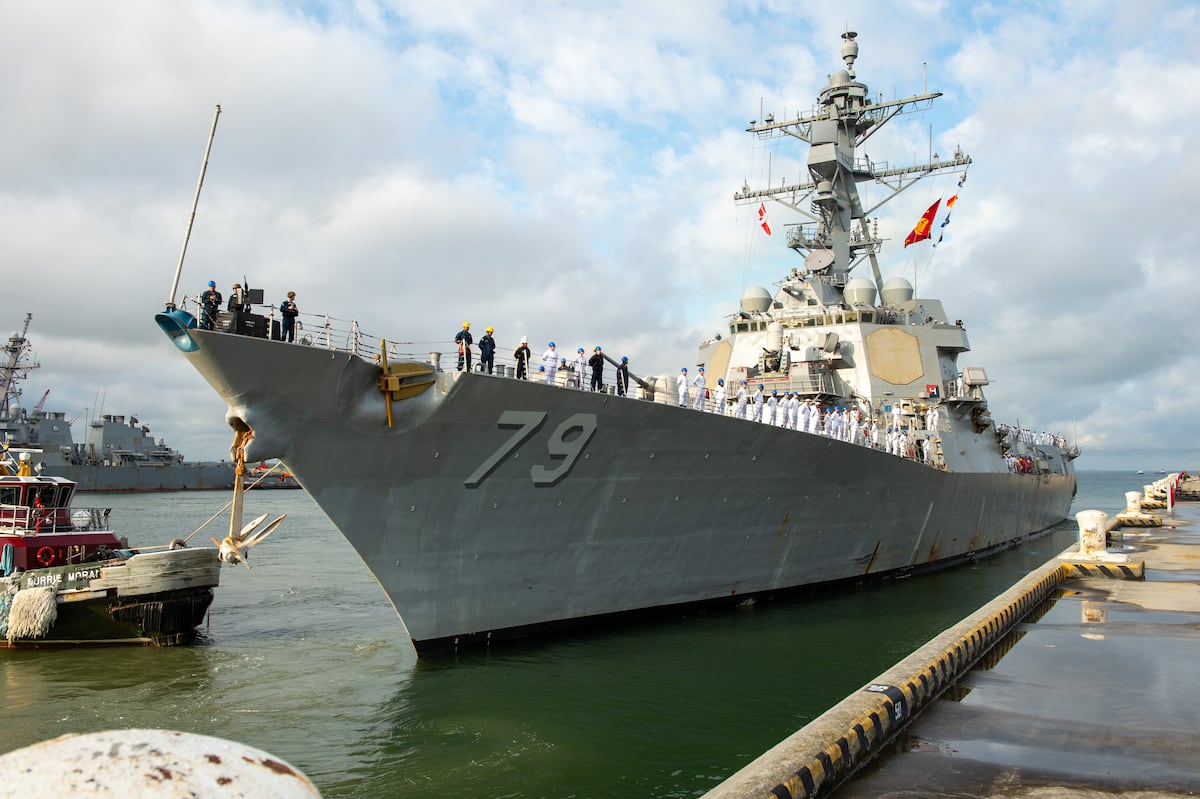 USS Oscar Austin heads to Spain for beefed up destroyer presence