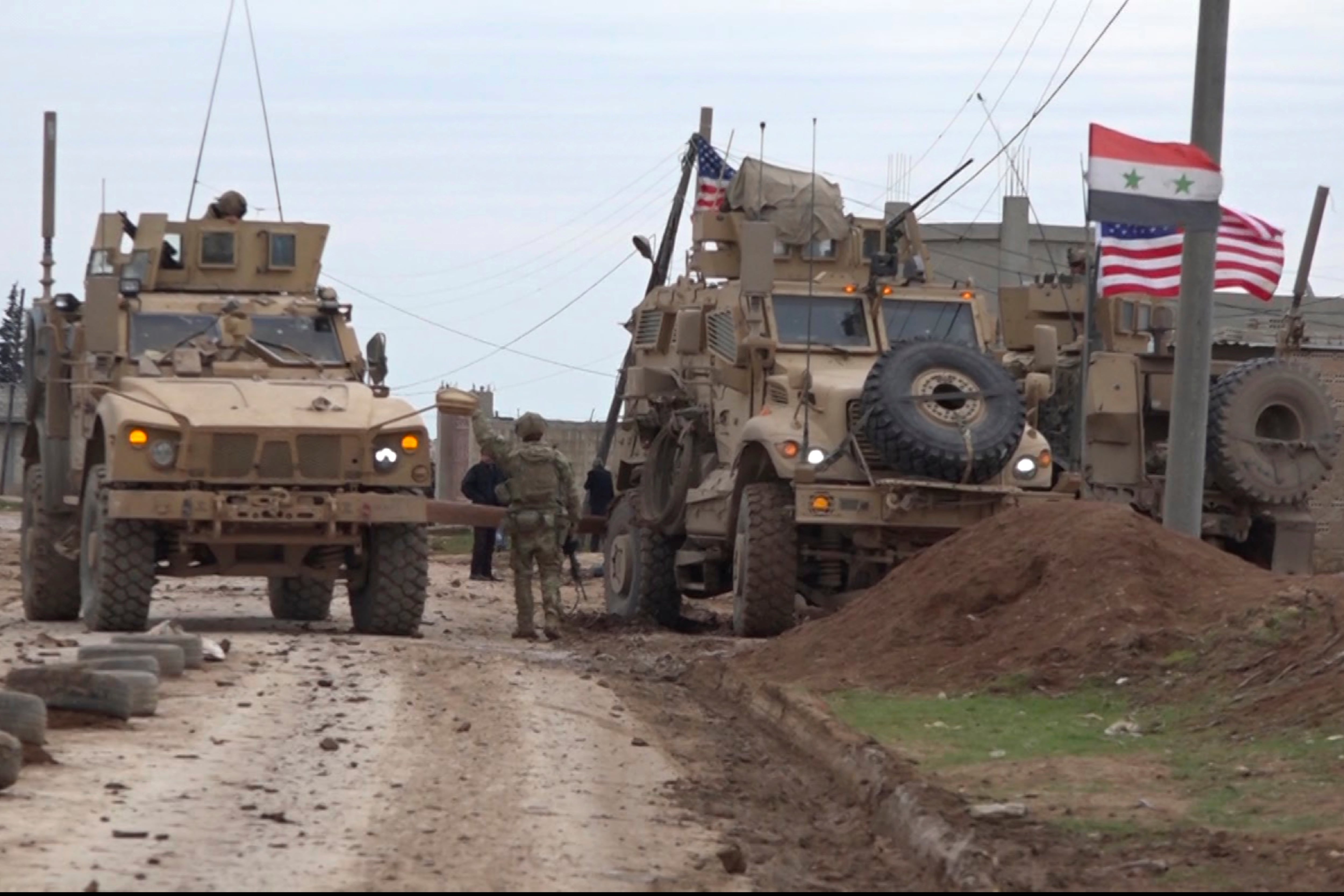 American military convoy in Syria