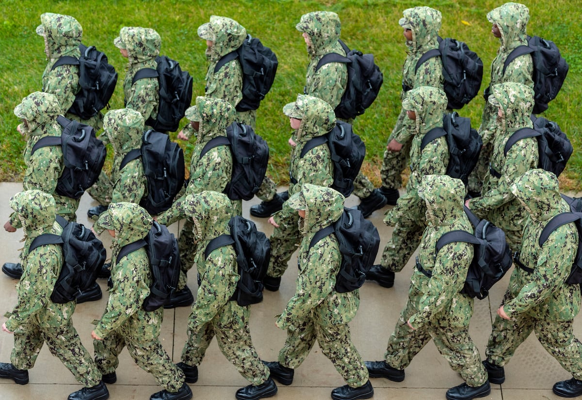 Navy suffers shortage of working uniform trousers