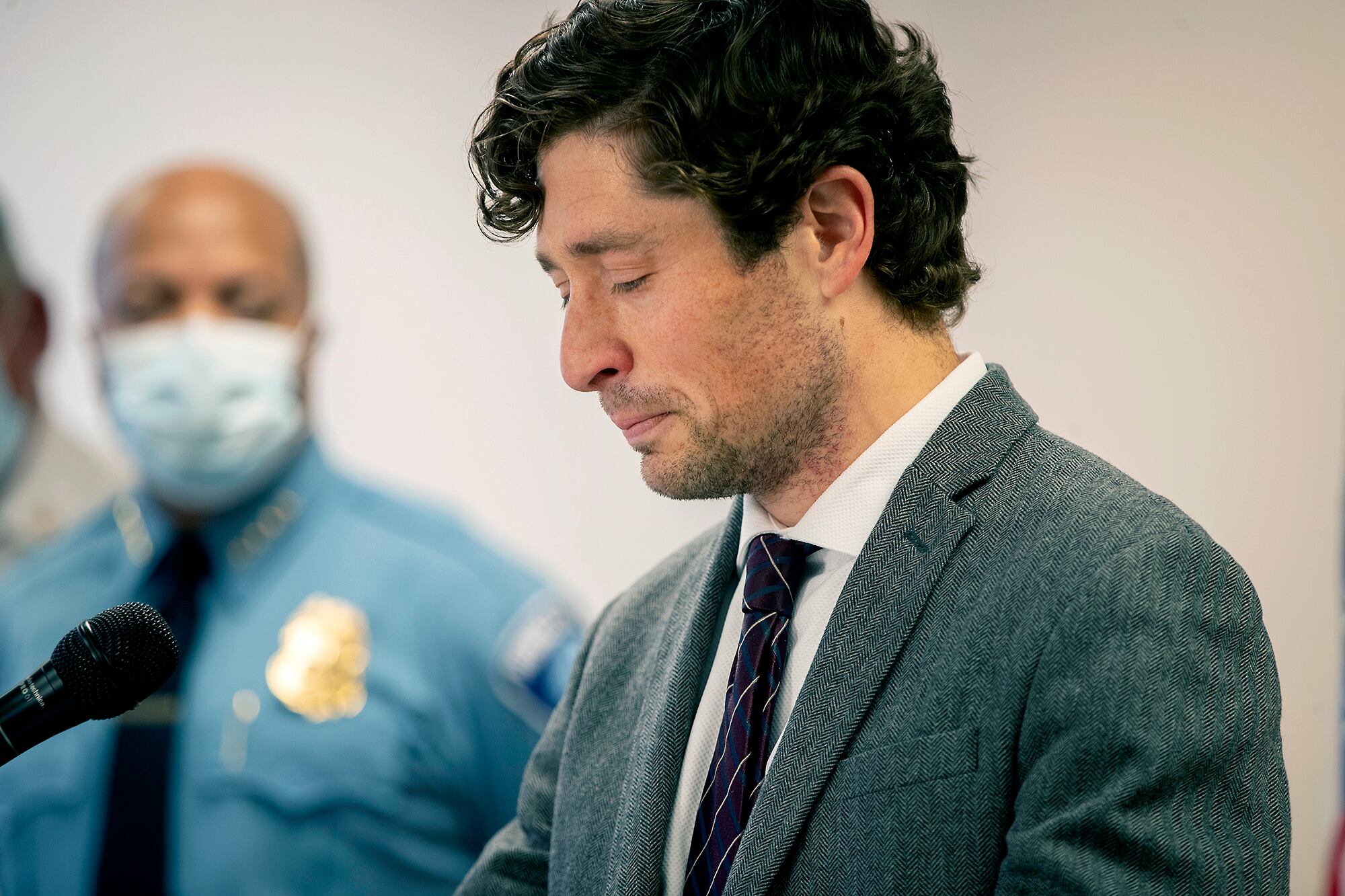 Minneapolis Mayor Jacob Frey speaks during a news conference Thursday, May 28, 2020, in Minneapolis, Minn.