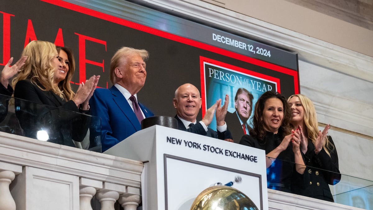 Trump Rings New York Stock Exchange Opening Bell